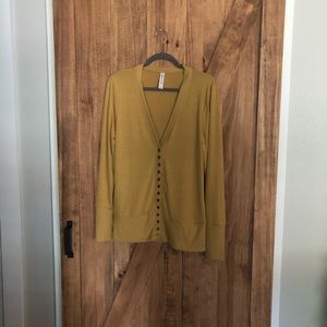Cardigan~ mustard color